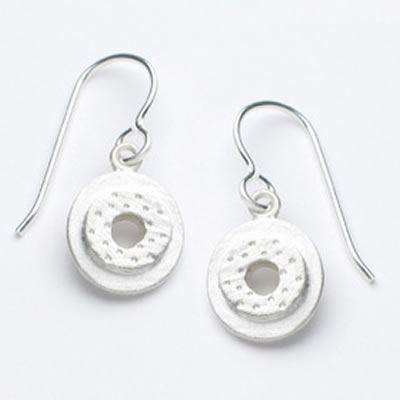 Emily Rosenfeld Sterling Silver Circle Earrings