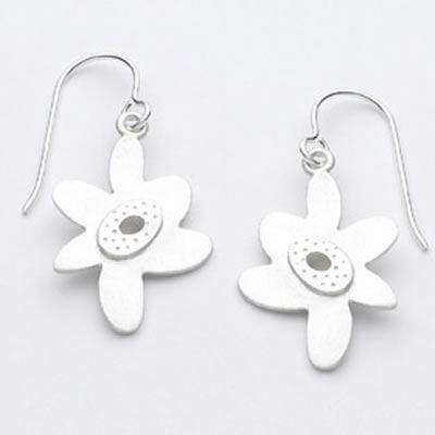 Emily Rosenfeld Sterling Silver Flower Earrings