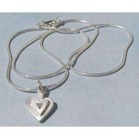 Emily Rosenfeld Sterling Silver Heart Necklace