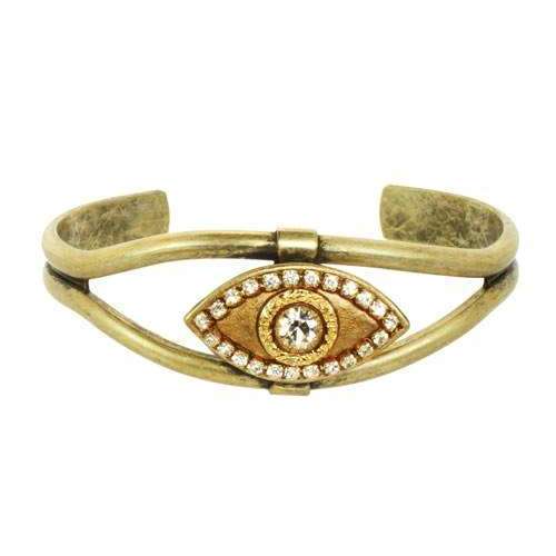 Michal Golan Gold Evil Eye Cuff Bracelet