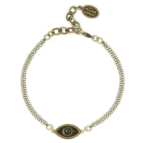 Michal Golan Hematite Evil Eye Bracelet