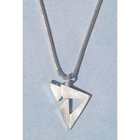 Susan Fox Angled Sterling Silver Chai Necklace
