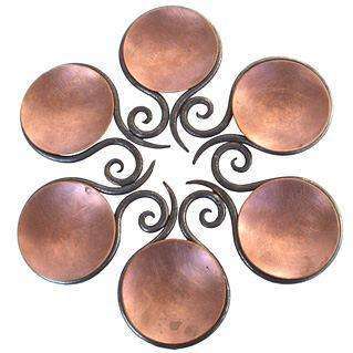 Blackthorne Forge Iron Open Scroll Passover Seder Plate