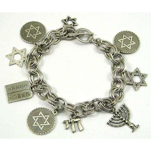 Classic Legacy Double Linked Jewish Charm Bracelet