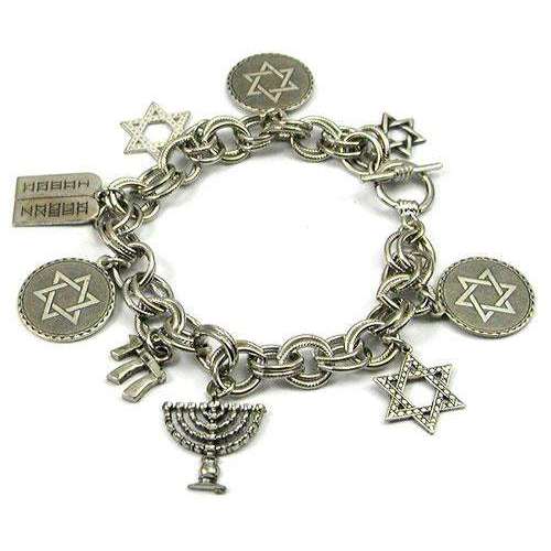 Classic Legacy Double Linked Jewish Charm Bracelet
