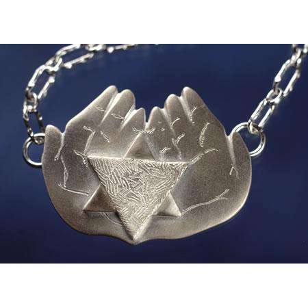 Davida Designs Jewelry Star of David/Hands Necklace