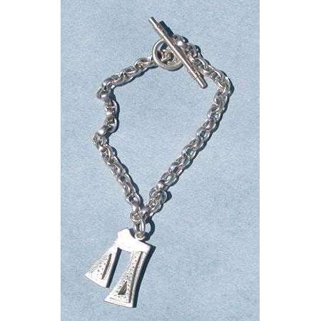 Emily Rosenfeld Sterling Silver Chai Charm Bracelet