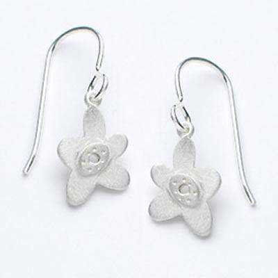 Emily Rosenfeld Sterling Silver Flower Earrings