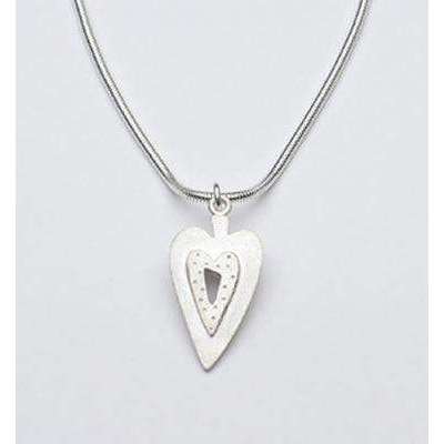 Emily Rosenfeld Sterling Silver Heart Necklace