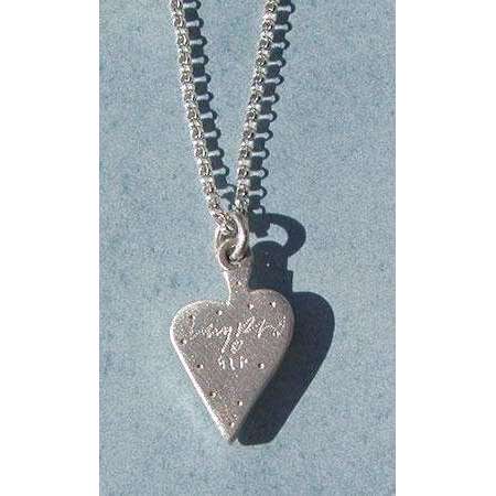 Emily Rosenfeld Sterling Silver Heart with Chai Necklace