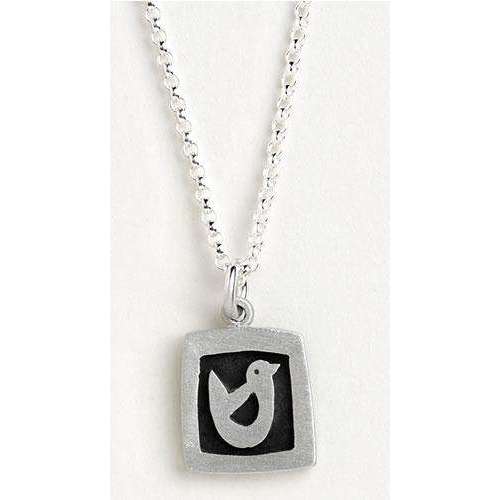 Emily Rosenfeld Sterling Silver Peace Dove Charm Necklace