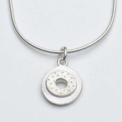 Emily Rosenfeld Sterling Silver Small Circle Necklace