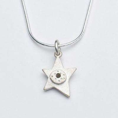 Emily Rosenfeld Sterling Silver Star Necklace