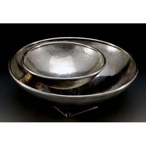 Joy Stember Pewter and Brass Apple and Honey Dish