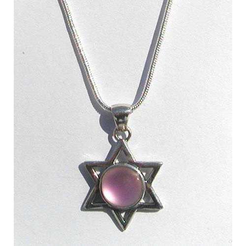 LeightWorks Star of David With Pink Crystal