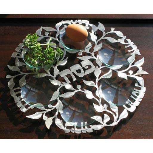 Melanie Dankowicz Leaves of Spring Seder Plate