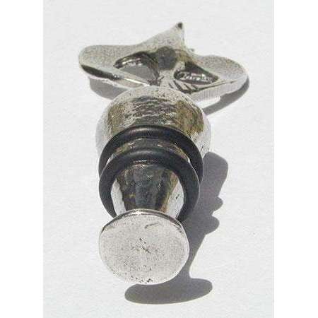 Patrick Meyer Pewter Wine Stopper with Dove Finial