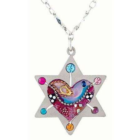 Seeka Star, Heart, and Dove Necklace