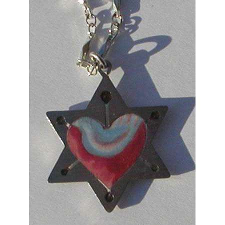 Seeka Star, Heart, and Dove Necklace