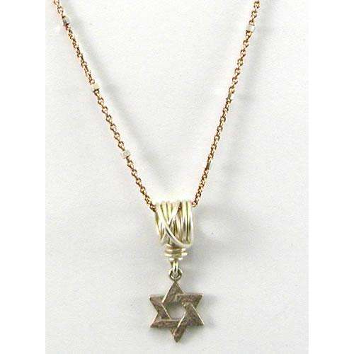 The Barber’s Daughters Star of David Wire Wrap Necklace