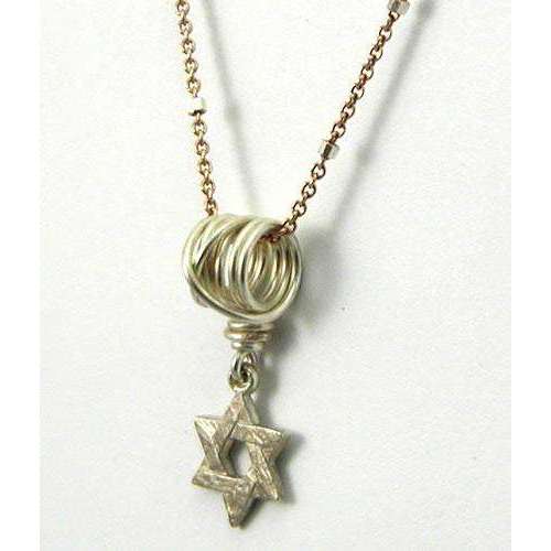 The Barber’s Daughters Star of David Wire Wrap Necklace